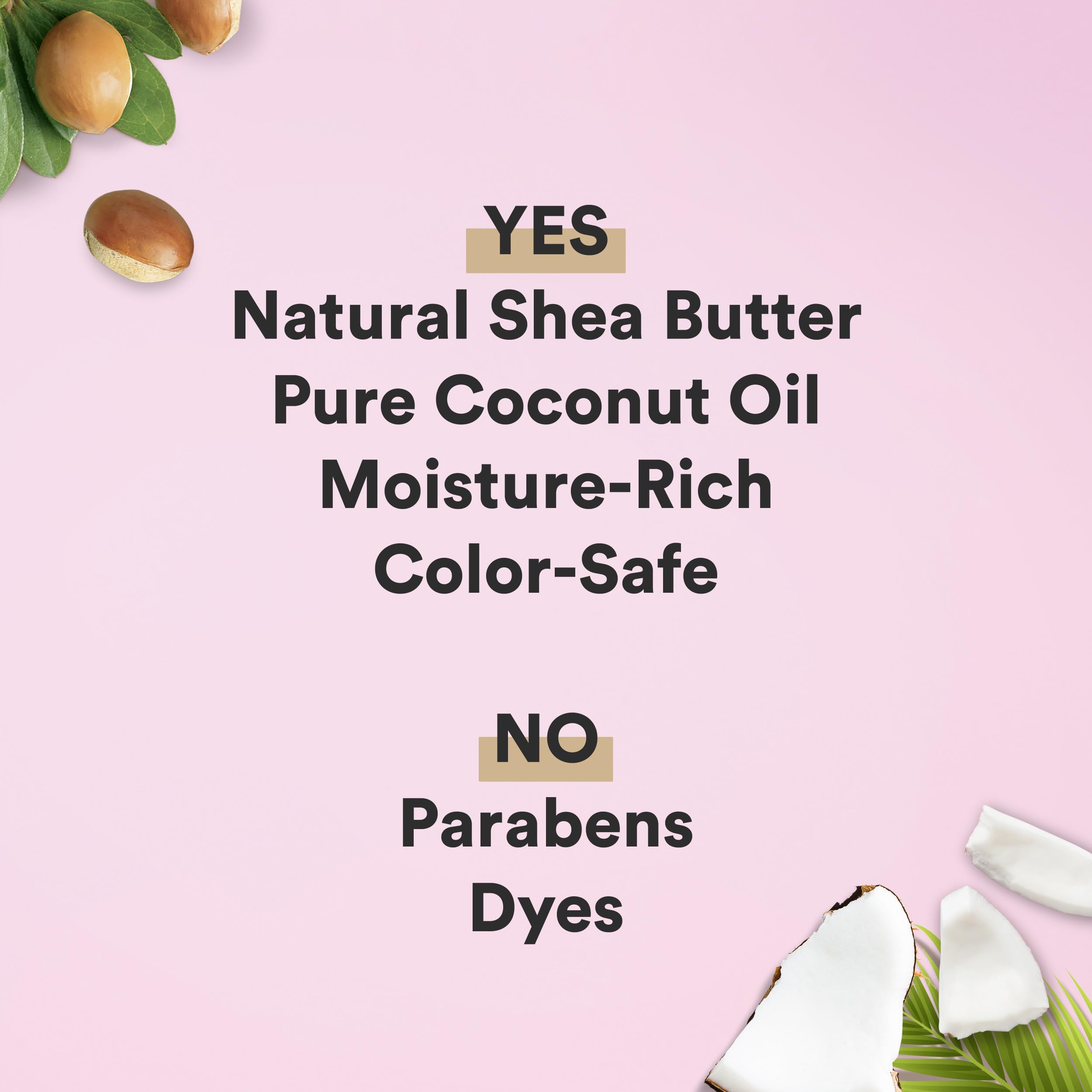 Suave Leave-In Conditioner, Lush & Coily, 2-Pack –Coconut Oil, Shea Butter & Amino Complex Natural Hair Care Products, Anti-Frizz, 13.5 Oz Ea
